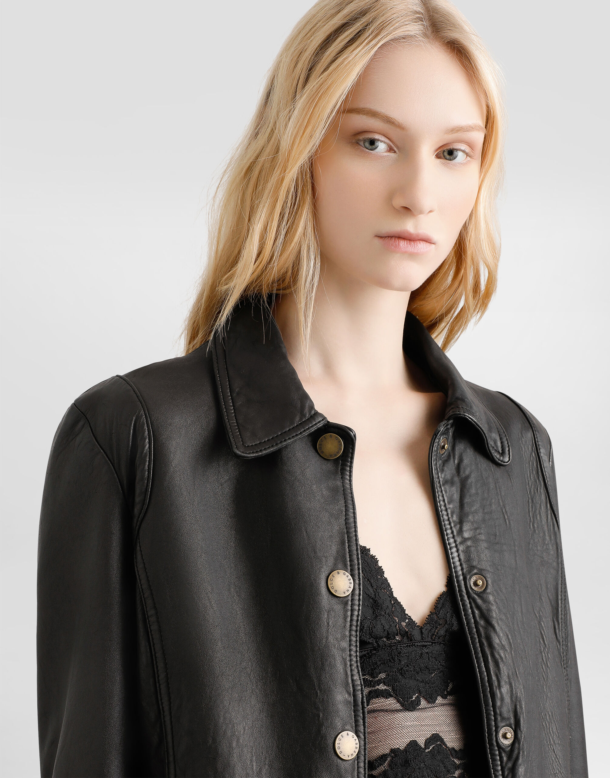 Dolce & Gabbana レザージャケット ジャケット ヴィンテージ Vintage lambskin jacket in Black for Women | Dolce&Gabbana®