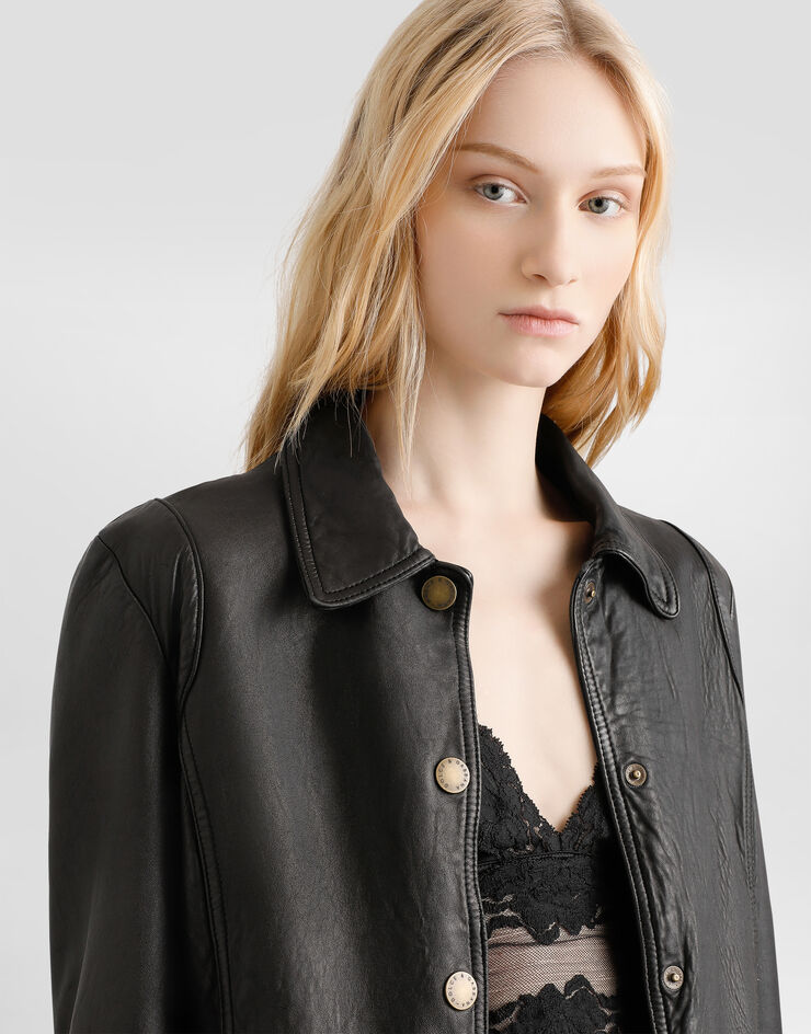 Dolce & Gabbana Vintage lambskin jacket Black F0W3PLGDDEA