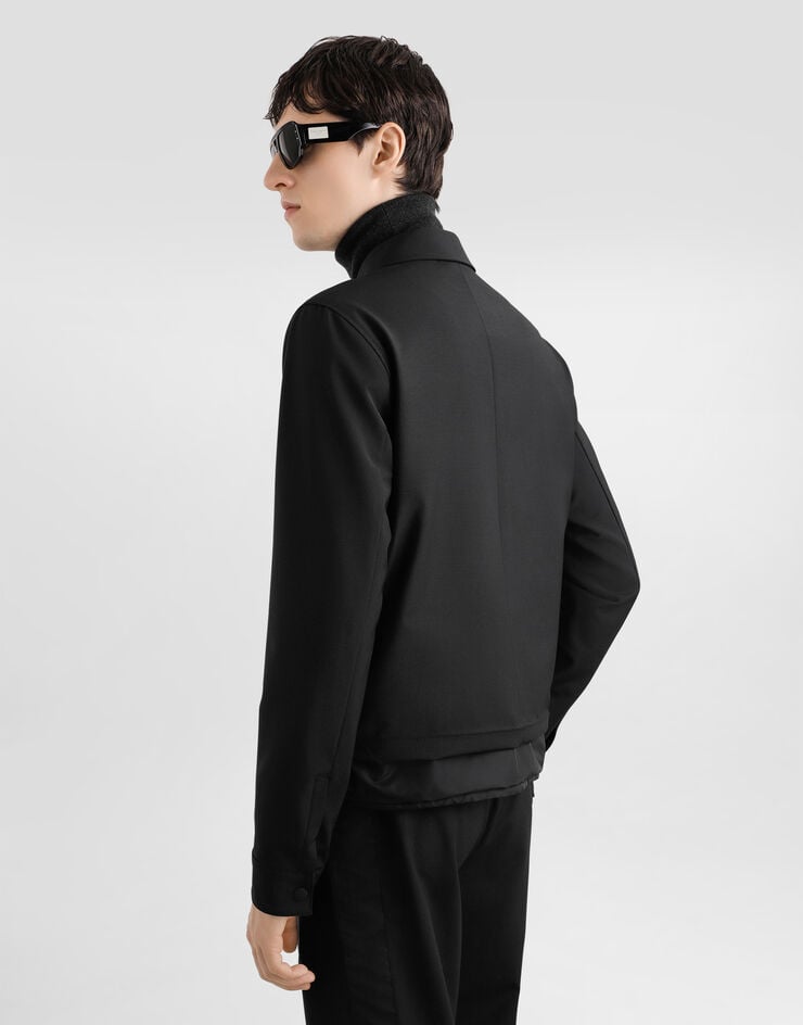 Dolce & Gabbana Wool canvas jacket Black G9BQZTFURK8