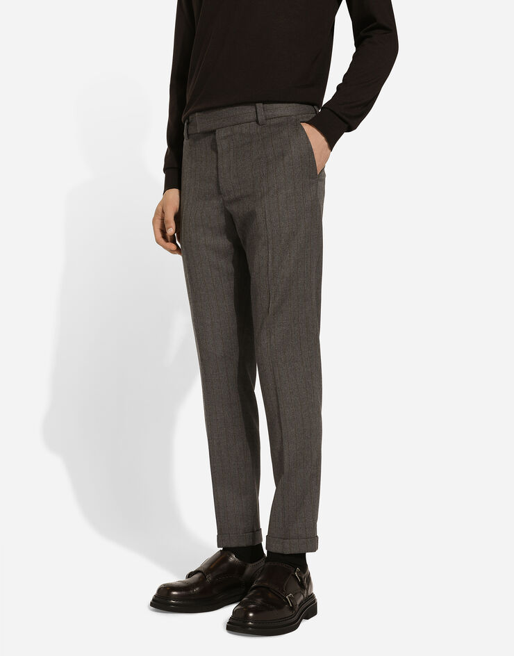 Dolce & Gabbana Tailored striped flannel pants Multicolor GP09TTFRBDF