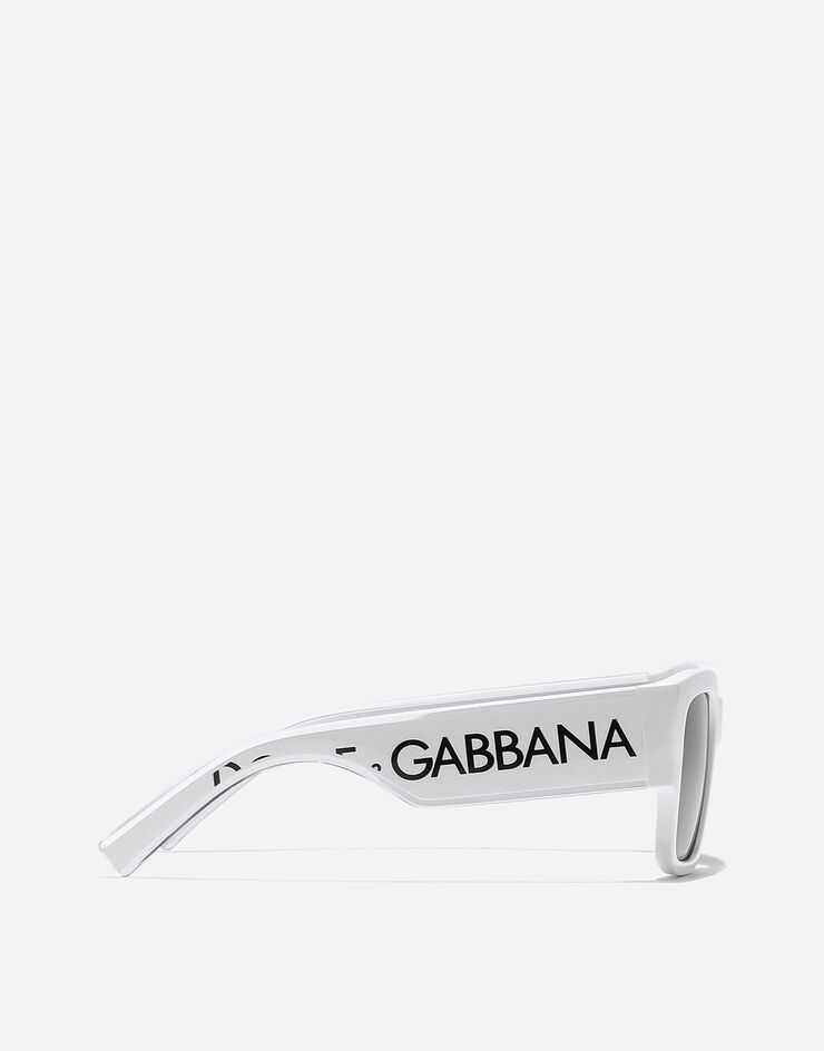 Dolce & Gabbana Sonnenbrille Logo DNA Weiss VG600JVN287