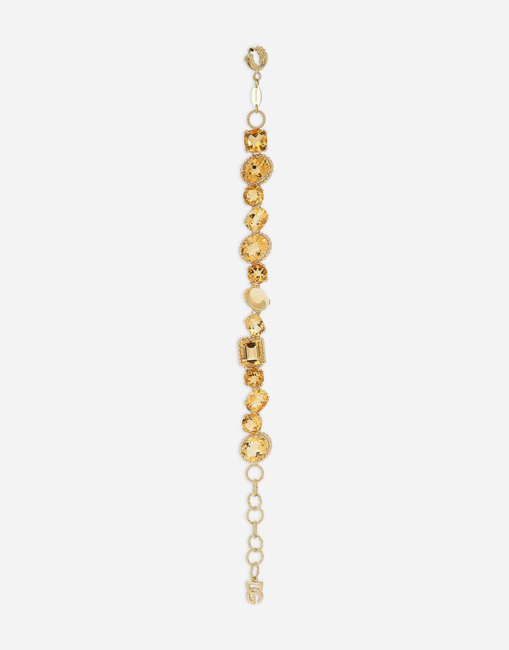 Dolce & Gabbana Anna bracelet in yellow gold 18kt with citrines Gold WBQA1GWQC01