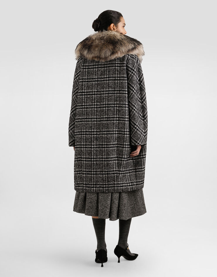 Dolce & Gabbana Glen plaid coat Multicolor F0GHGTFQZAH