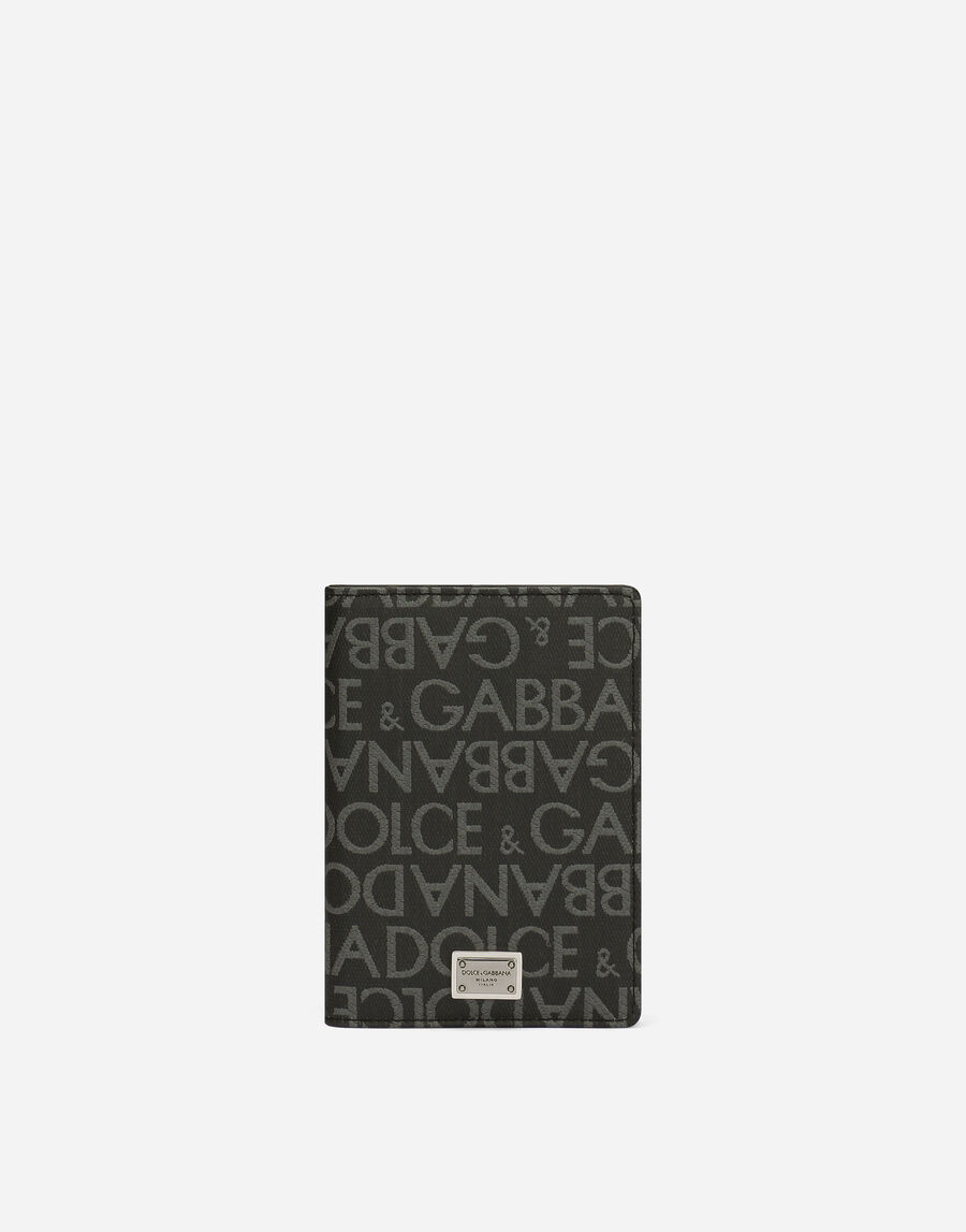 Coated jacquard passport holder