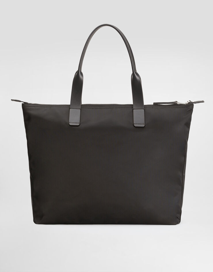 Dolce & Gabbana Shopping nylon and smooth calfskin Black BM2375AN421