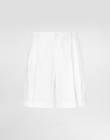 Dolce & Gabbana Gabardine shorts with side pockets White GW3JATFU60L