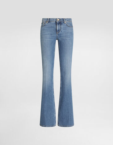 Dolce & Gabbana Pantalones de cinco bolsillos en denim Multicolor FTDK7DG8PR1