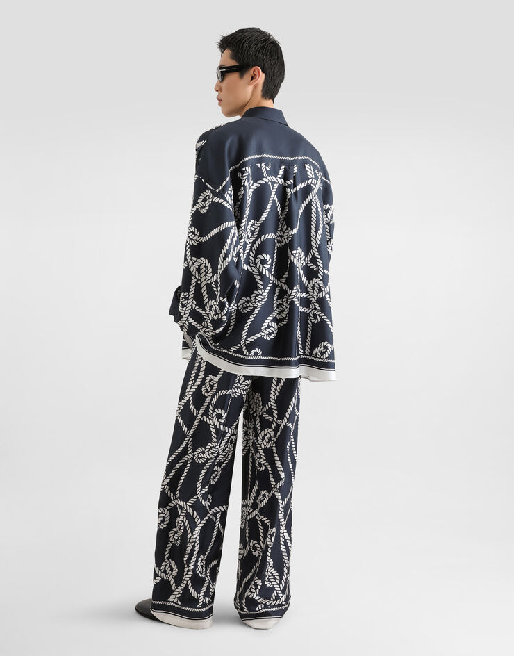 Dolce & Gabbana Marina-print silk twill shirt Dolce & Gabbana Marina-print silk twill shirt Multicolor G5OF5THI142