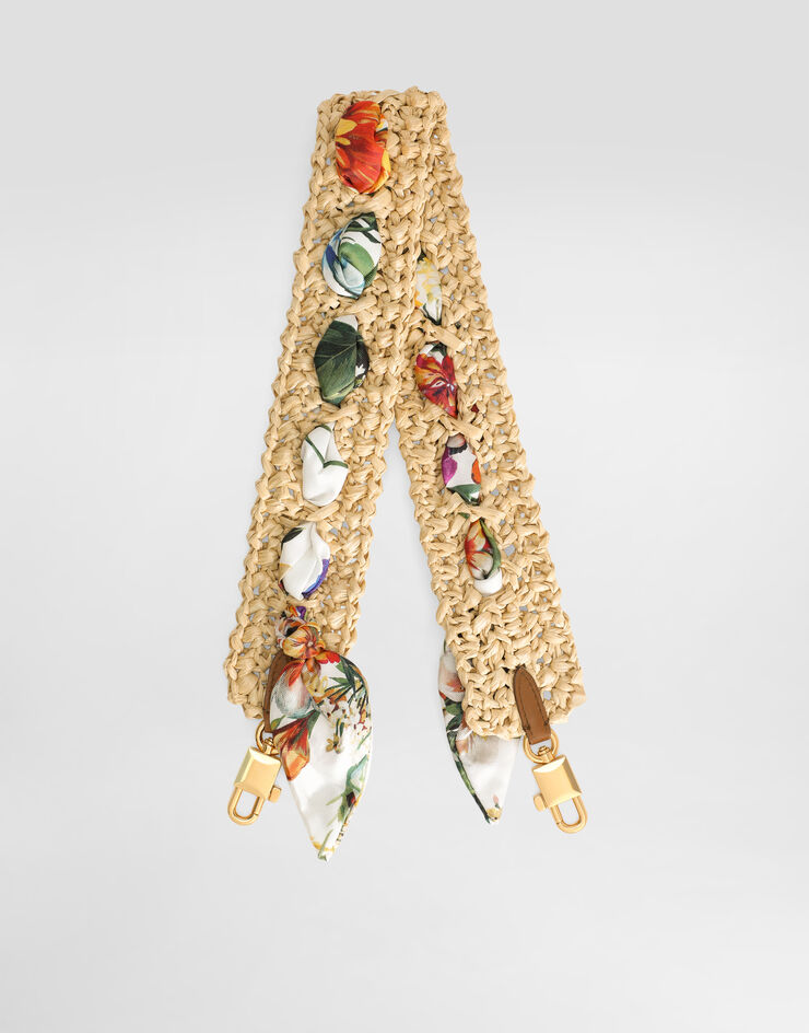 Dolce & Gabbana Raffia crochet shoulder strap Print BI3422AP320