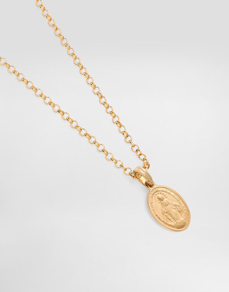 Dolce & Gabbana Collana con ciondolo ovale Oro WNS8S5W1111