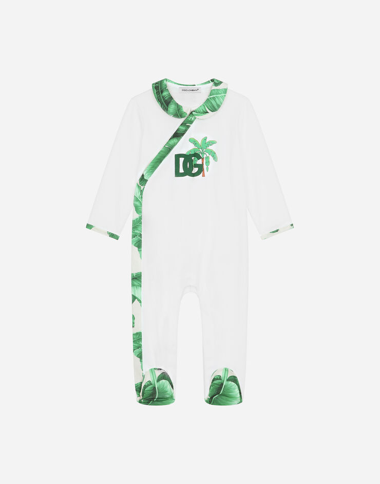 Dolce & Gabbana 3-piece gift set in banana-tree-print jersey White L1JO6RG7K8M