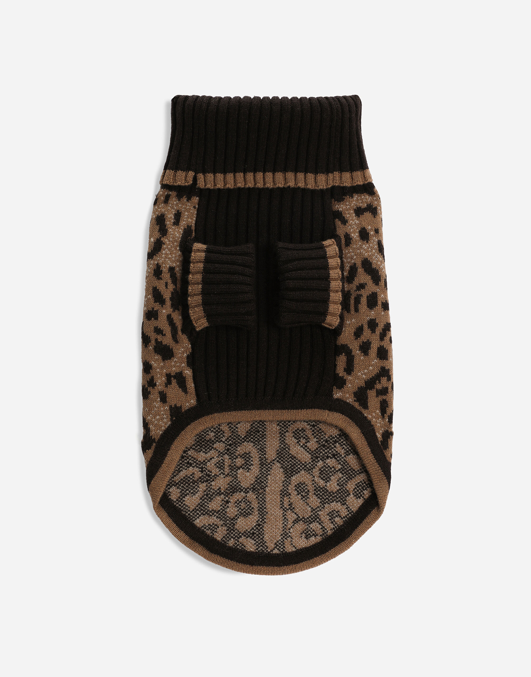 DOLCE & GABBANA ヒョウ柄 ネックウォーマー DOLCE GABBANA Chocolate