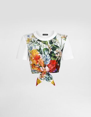 Dolce & Gabbana T-shirt with embroidery White F8V75ZGDDCH