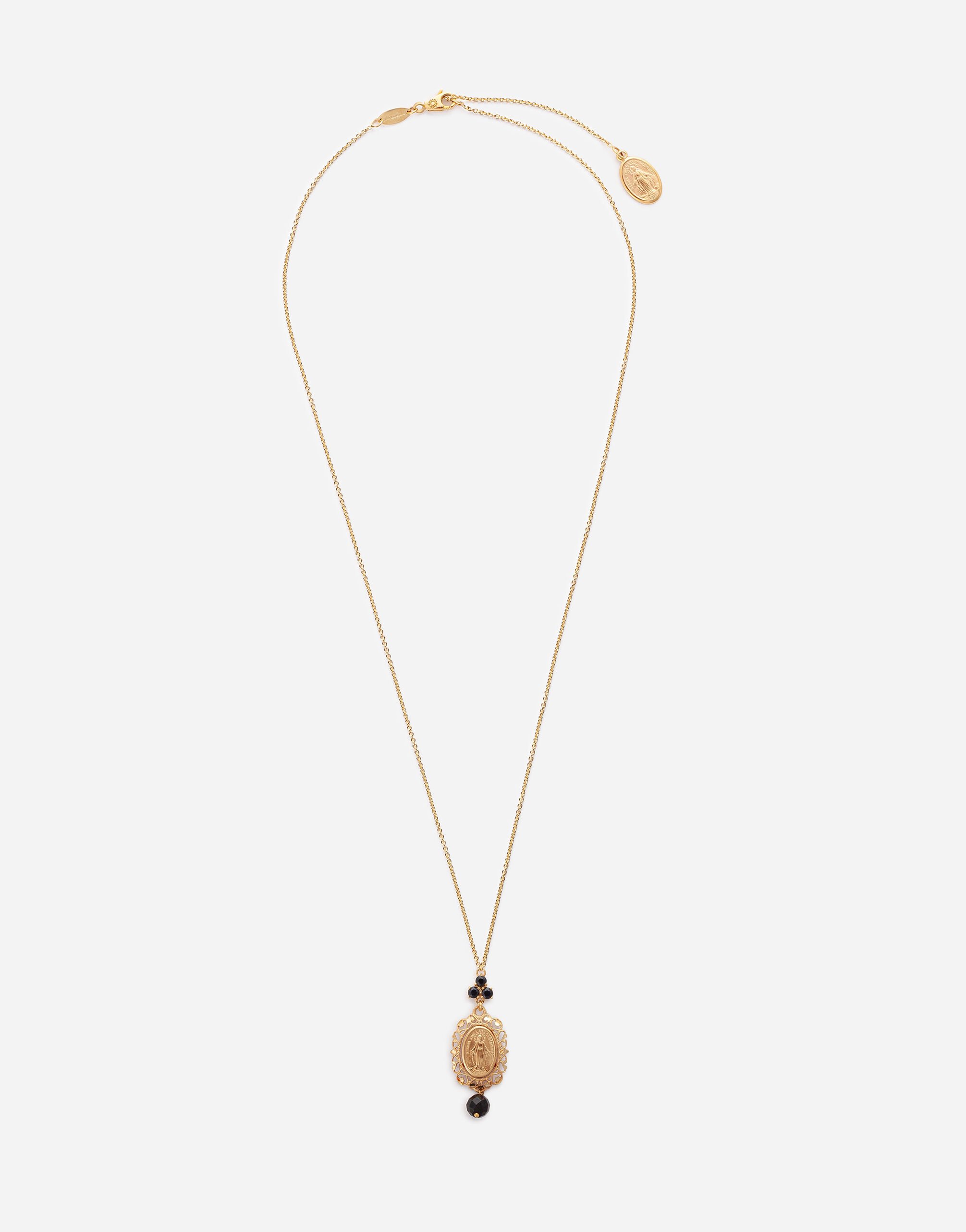 dolcegabbana.com | SICILY PENDANT WITH MEDAL ON YELLOW GOLD CHAIN