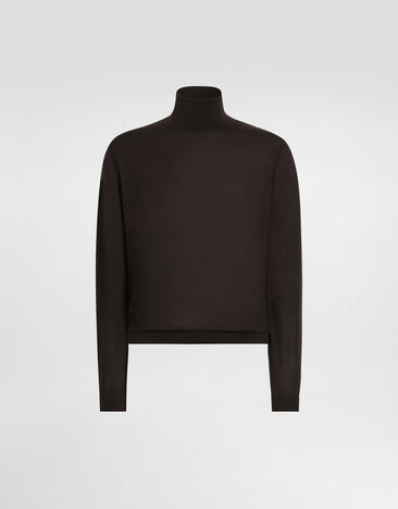 Dolce & Gabbana Cashmere turtleneck pullover Dolce & Gabbana Cashmere turtleneck pullover Brown GXW05TJBW05