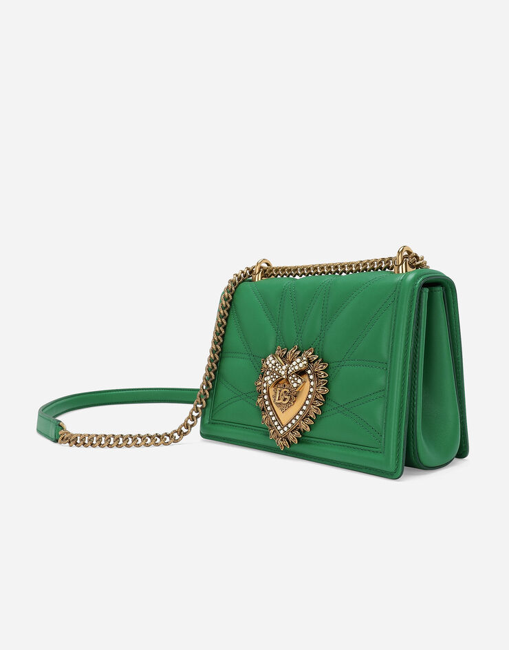 Dolce & Gabbana Schultertasche Devotion mittelgroß Grün BB7158AW437