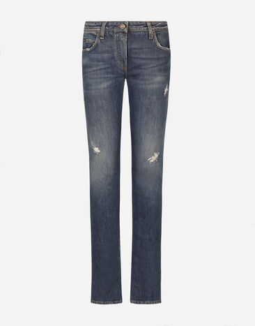 Dolce & Gabbana Bell-bottom jeans Blue F9R74DG8KT0