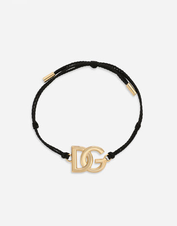 Dolce&Gabbana Pulsera de cuerda con logotipo DG grande Multicolor WBP5L2W1111