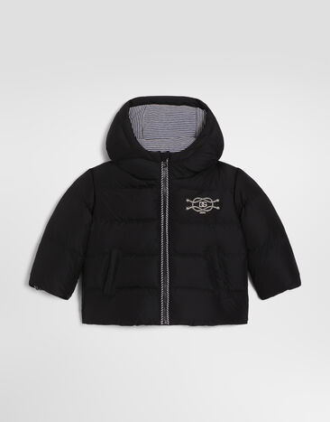 Dolce & Gabbana Nylon down jacket Blue L1JB8NFUS3W