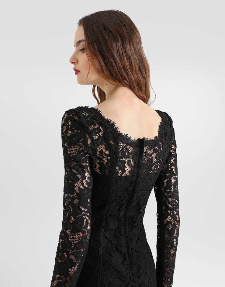 Dolce & Gabbana Cordonetto lace dress Dolce & Gabbana Cordonetto lace dress Black F632ITHLM5E