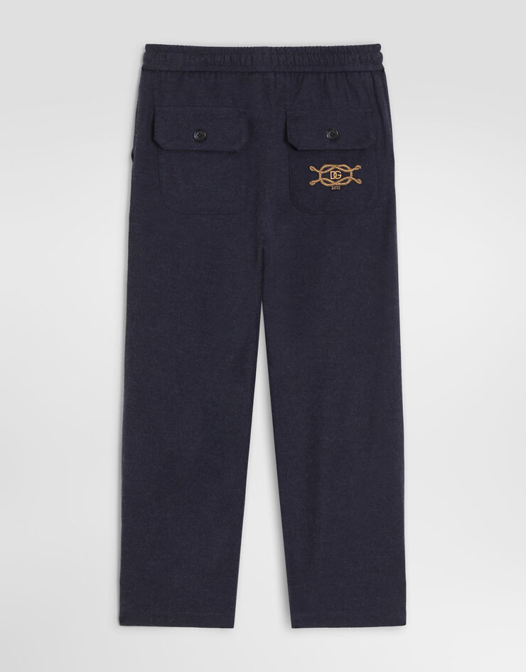 Dolce & Gabbana Melange flannel trousers Grey L45P47FU5ZI