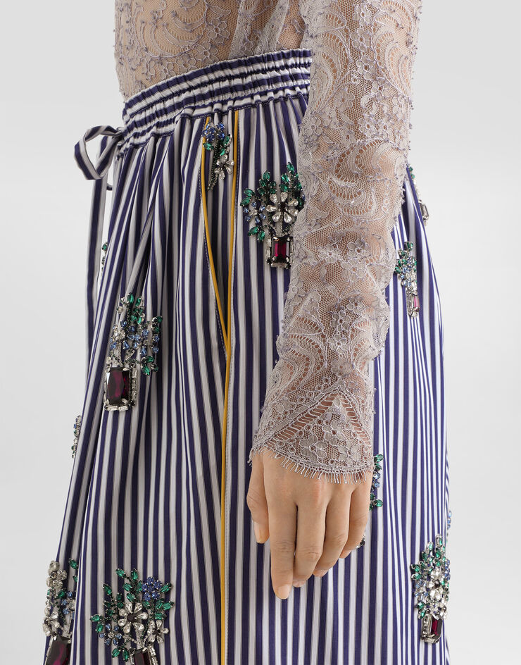 Dolce & Gabbana Chantilly lace blouse Multicolor F7BV7TILMDD