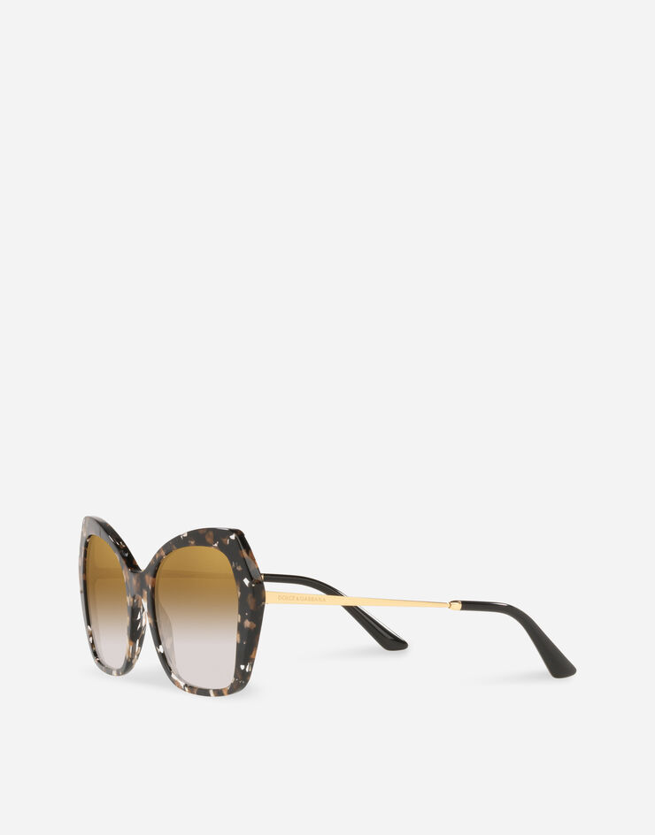 Dolce & Gabbana نظارة شمسية بلمسة صقلية أسود/ذهبي VG439AVP16E
