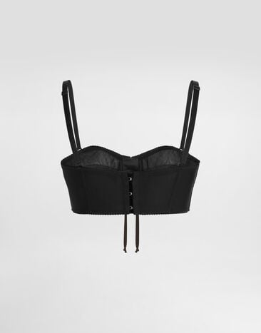 Dolce & Gabbana Top bustier Dolce & Gabbana Top bustier Black F73R1TGDCRP