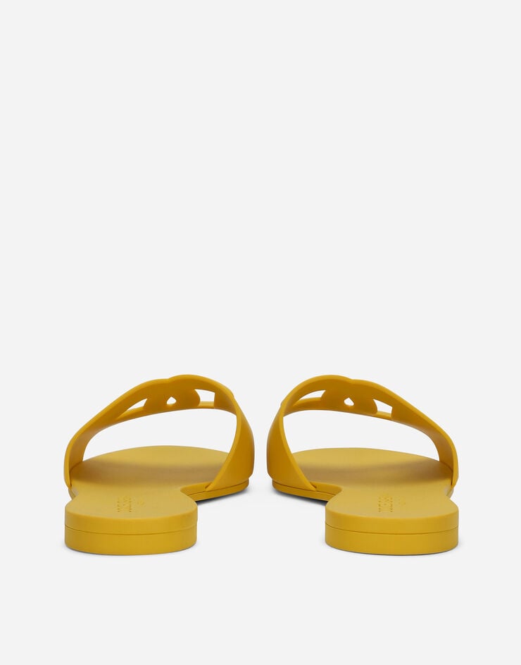 Dolce & Gabbana Пляжные шлепанцы из резины желтый CW2215AN994