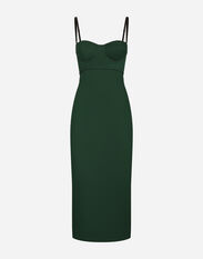 Dolce & Gabbana Charmeuse corset dress Green F6HANTFU1HW