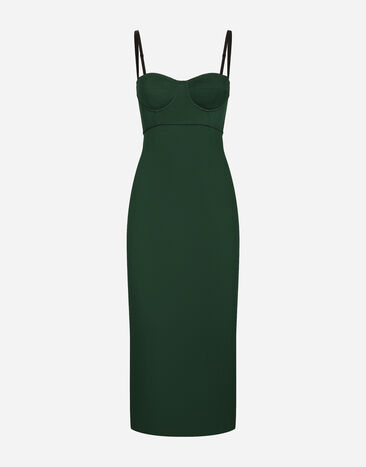 Dolce & Gabbana Charmeuse corset dress Green BI0770A1001