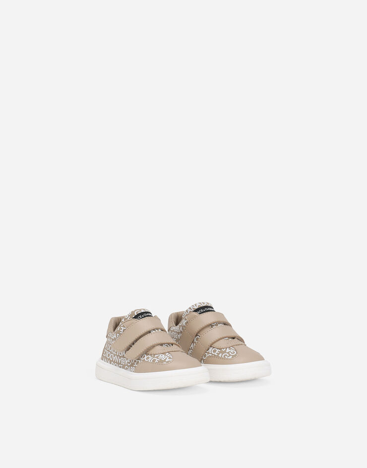 Dolce & Gabbana Sneaker bassa in canvas con stampa logo Dolce&Gabbana Beige DN0211A4352