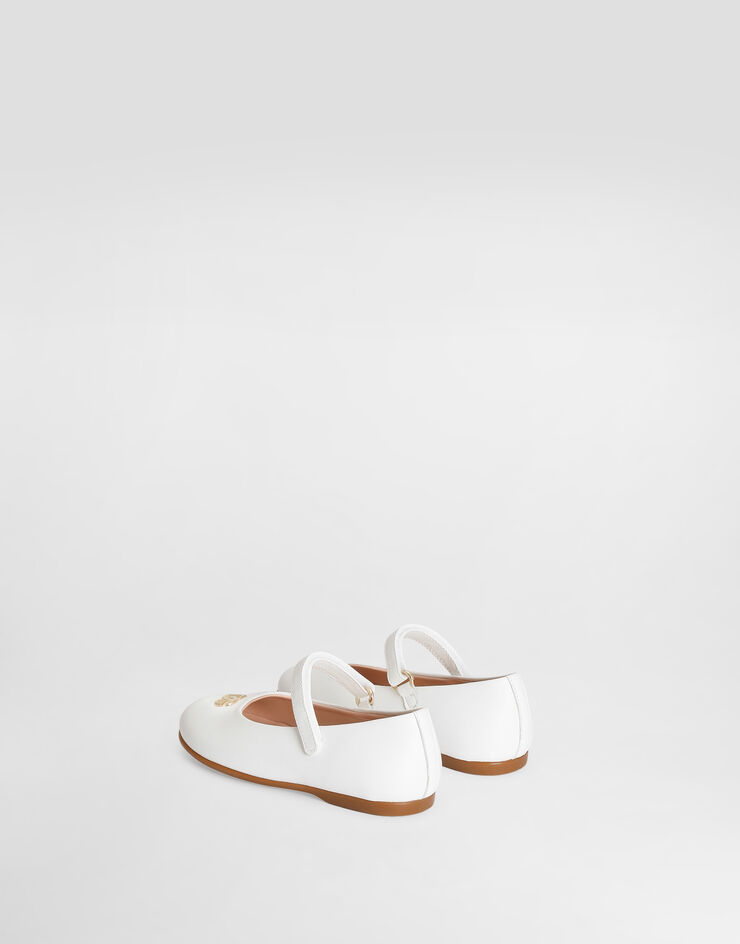 Dolce & Gabbana Nappa leather ballet flats White D20114AB793