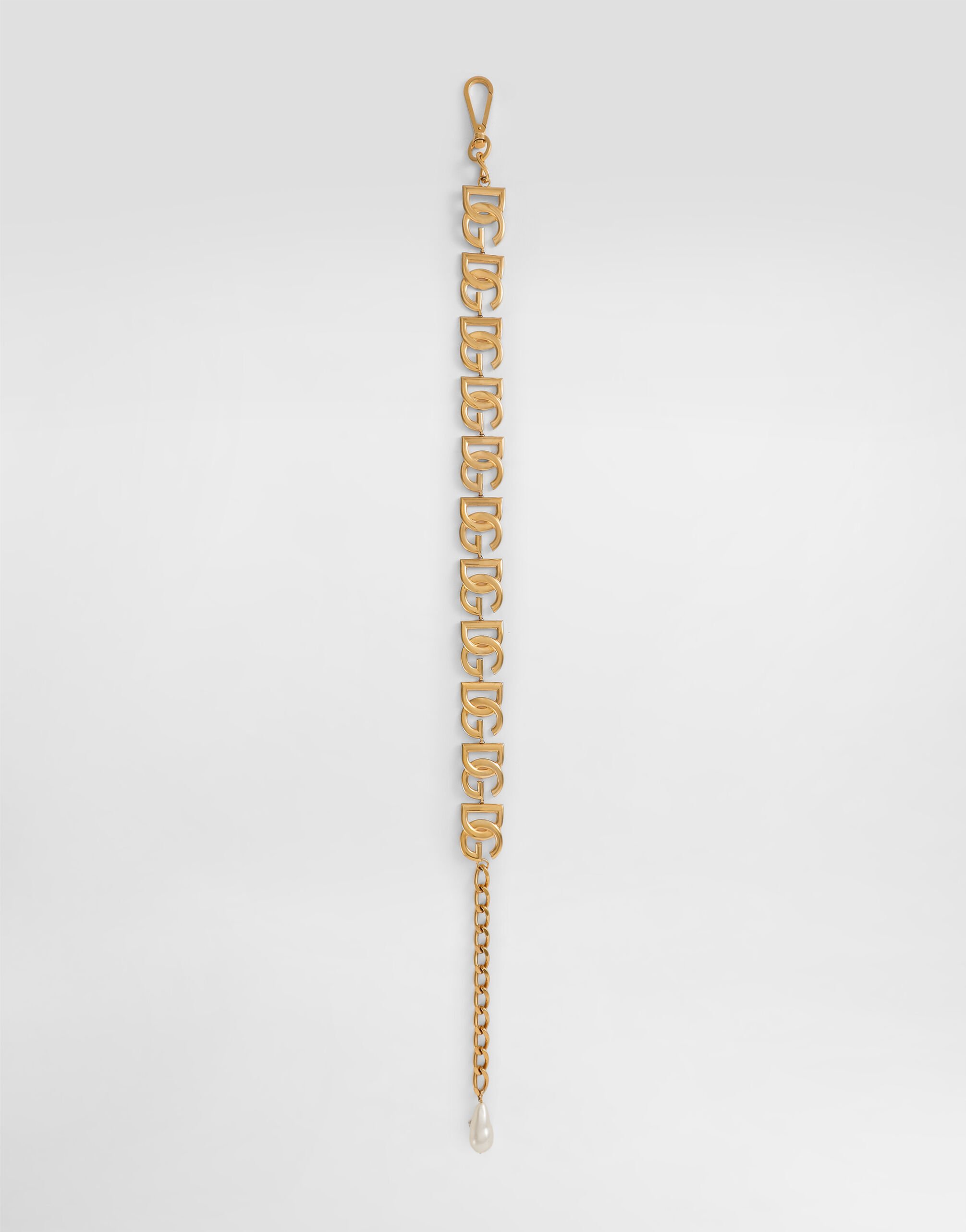 Chain belt with DG multi-logo in Gold for Women