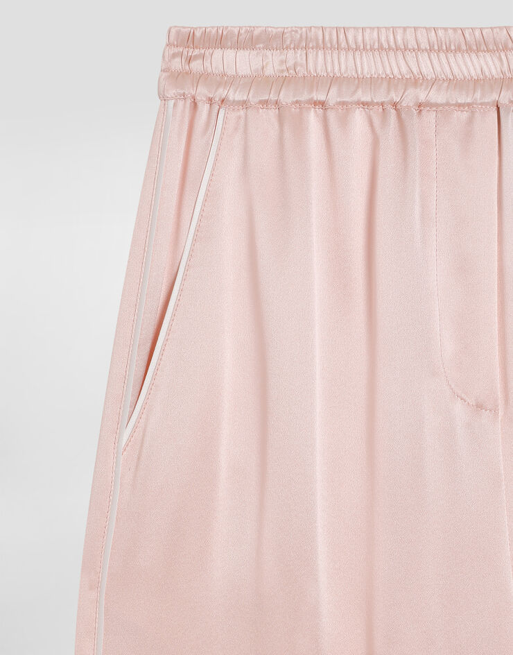 Dolce & Gabbana Silk satin vanity trousers Pink L53P44FU1AU