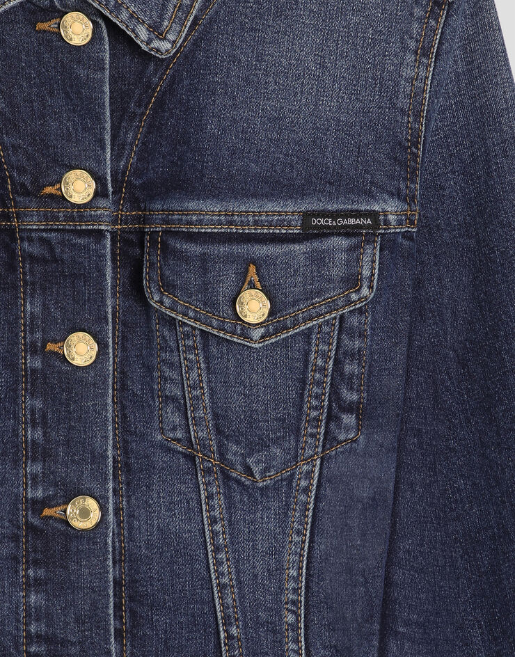 Dolce & Gabbana Single-breasted denim jacket Dolce & Gabbana Single-breasted denim jacket Multicolor F9U66DG8PH6