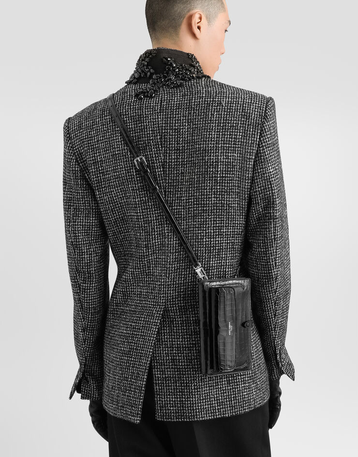 Dolce & Gabbana Alligator crossbody minibag Dolce & Gabbana Alligator crossbody minibag Black BM2766A2T69