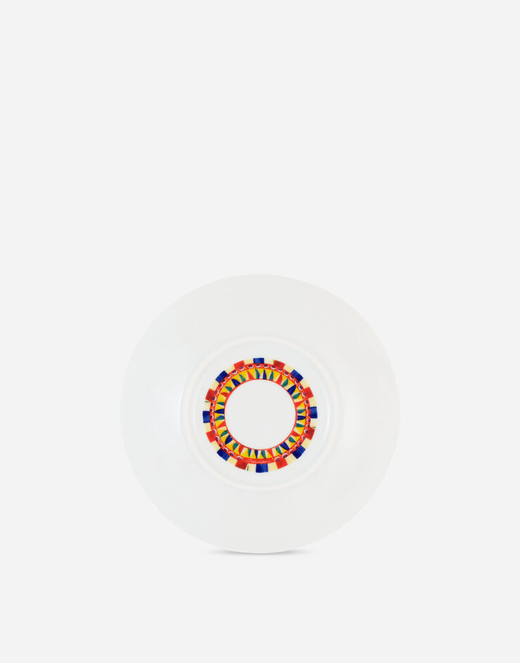 Dolce & Gabbana Set 2 Porcelain Dessert Plates Multicolor TC0S03TCA17