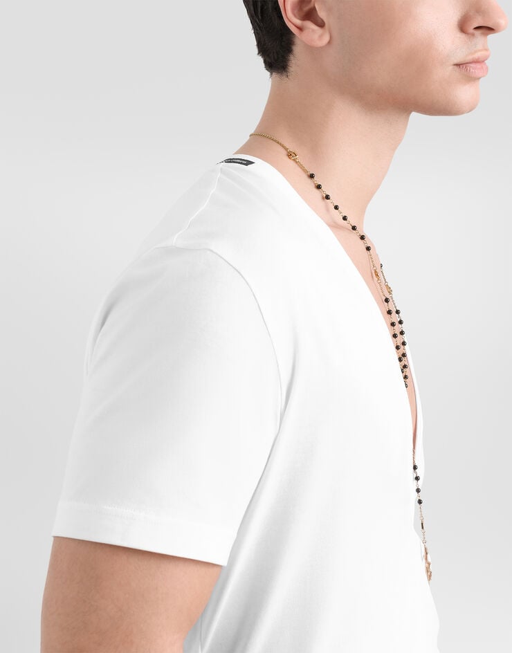 Dolce & Gabbana Jersey T-shirt White G8QD3TFU7EQ