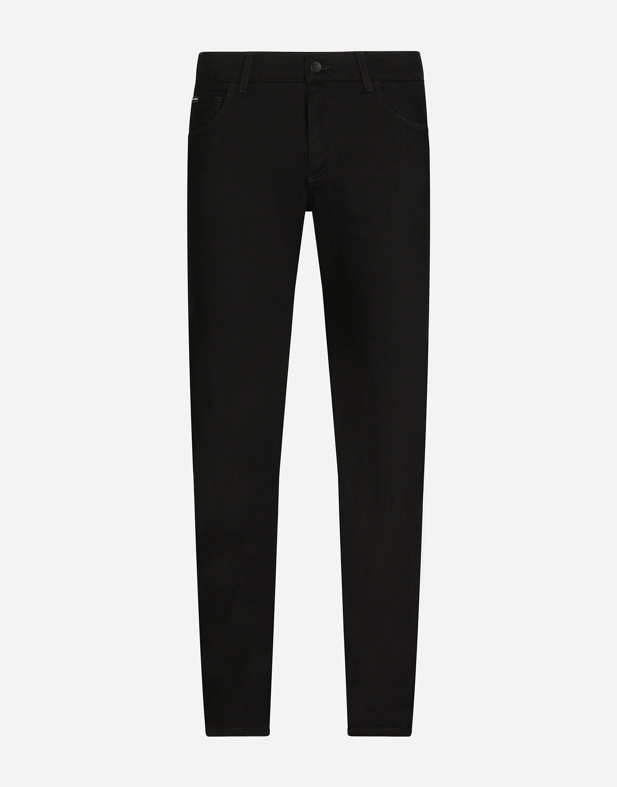 Dolce & Gabbana Black slim-fit stretch jeans Black GY07CDG8KN4