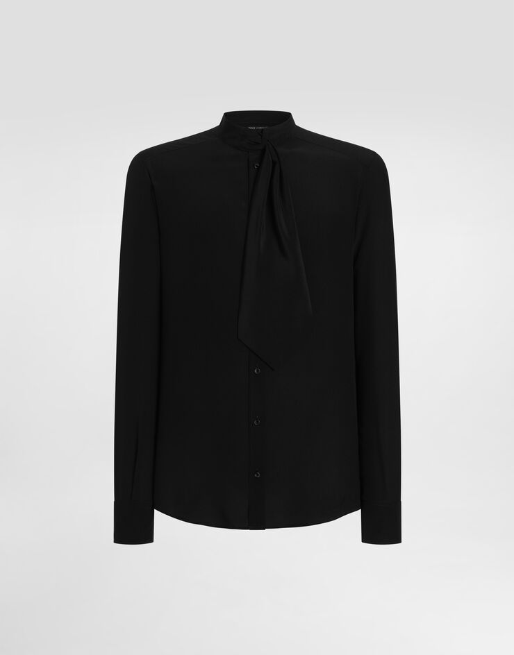 Dolce & Gabbana Crêpe de chine martini shirt  G5PD3TFU1P8