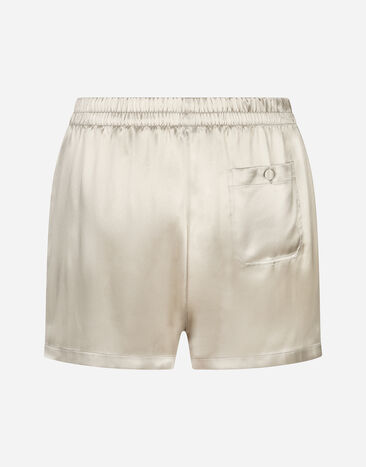 Dolce & Gabbana Silk shorts Green M3A27TFU1AU