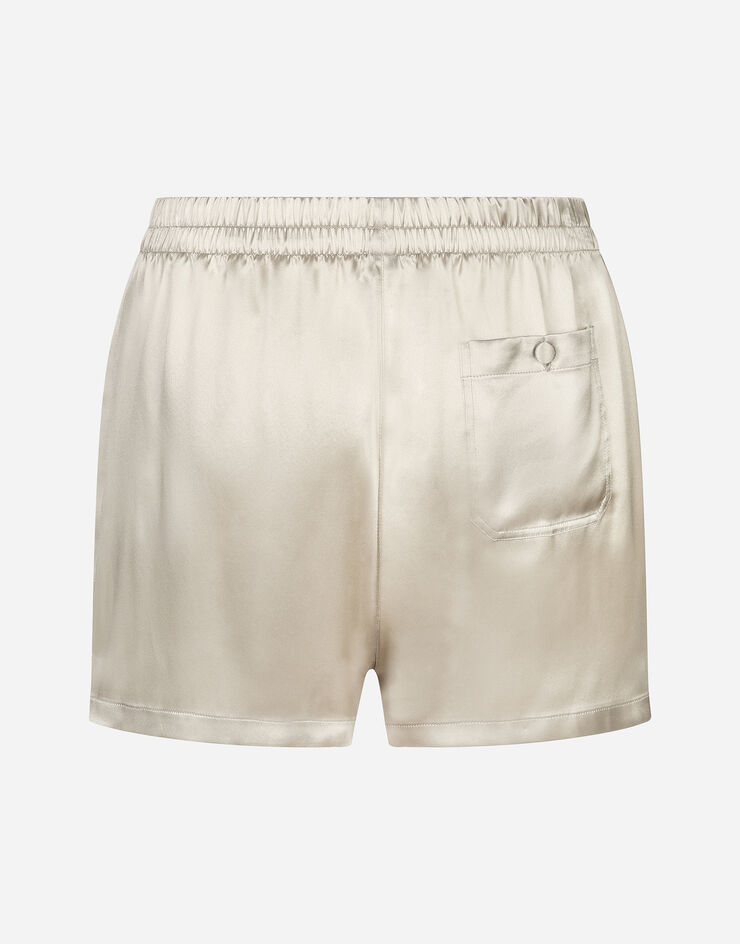 Dolce & Gabbana Silk shorts зеленый M3A27TFU1AU