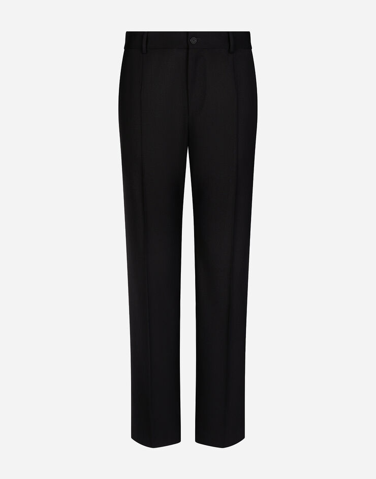 Dolce & Gabbana Tailored stretch wool pants Black GP03JTFUBE7