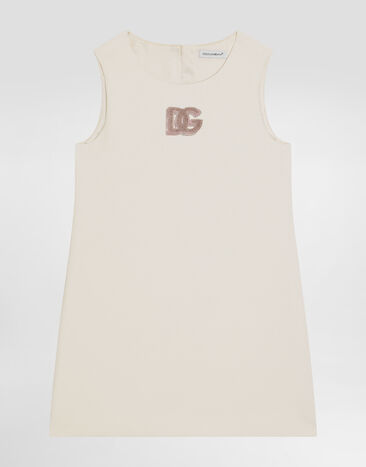 Dolce & Gabbana Sleeveless cady dress Pink L53DF1FURMM