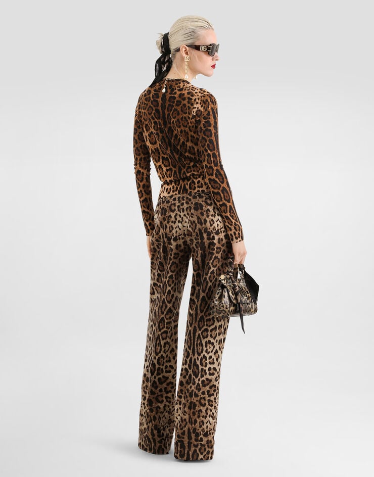 Dolce & Gabbana Leo-print wool cardigan Dolce & Gabbana Leo-print wool cardigan Print FXV09TJDVGG
