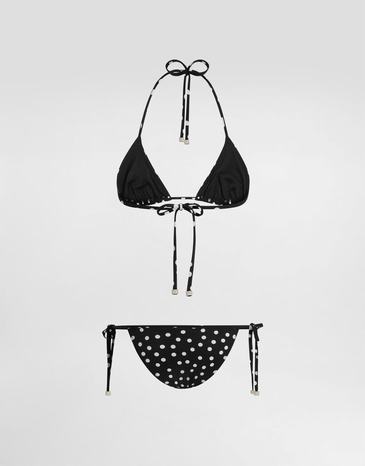 Dolce & Gabbana Bikini triangle avec imprimé à pois Imprimé O8A02JFSG8C