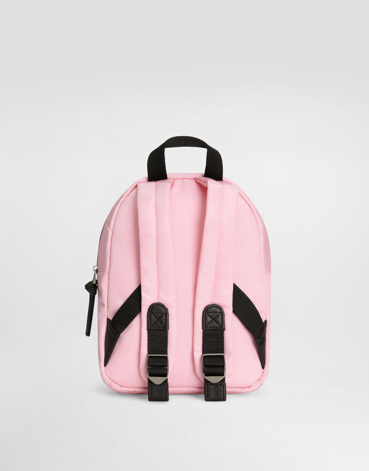 Dolce & Gabbana Nylon backpack with Dolce&Gabbana logo Pink EM0141AB124