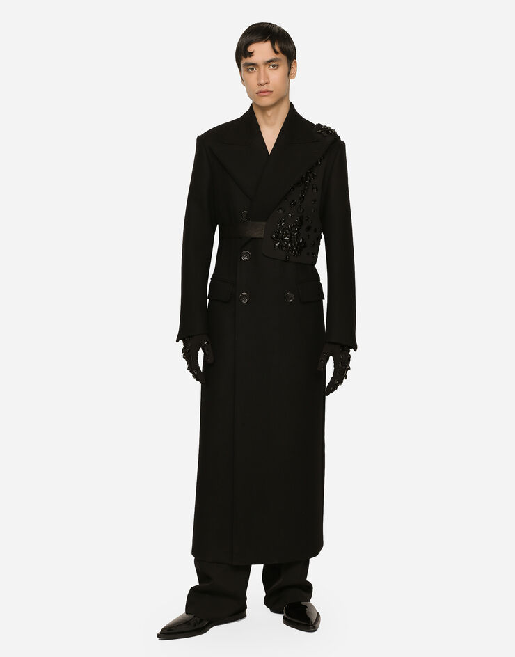 Dolce&Gabbana Technical fabric harness with stones Negro G709UZHUMD6