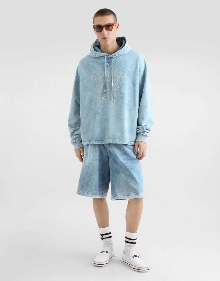 Dolce & Gabbana Sweatshirt aus Baumwolle mit Antikbehandlung Multicolor G9BZHTG7PPF